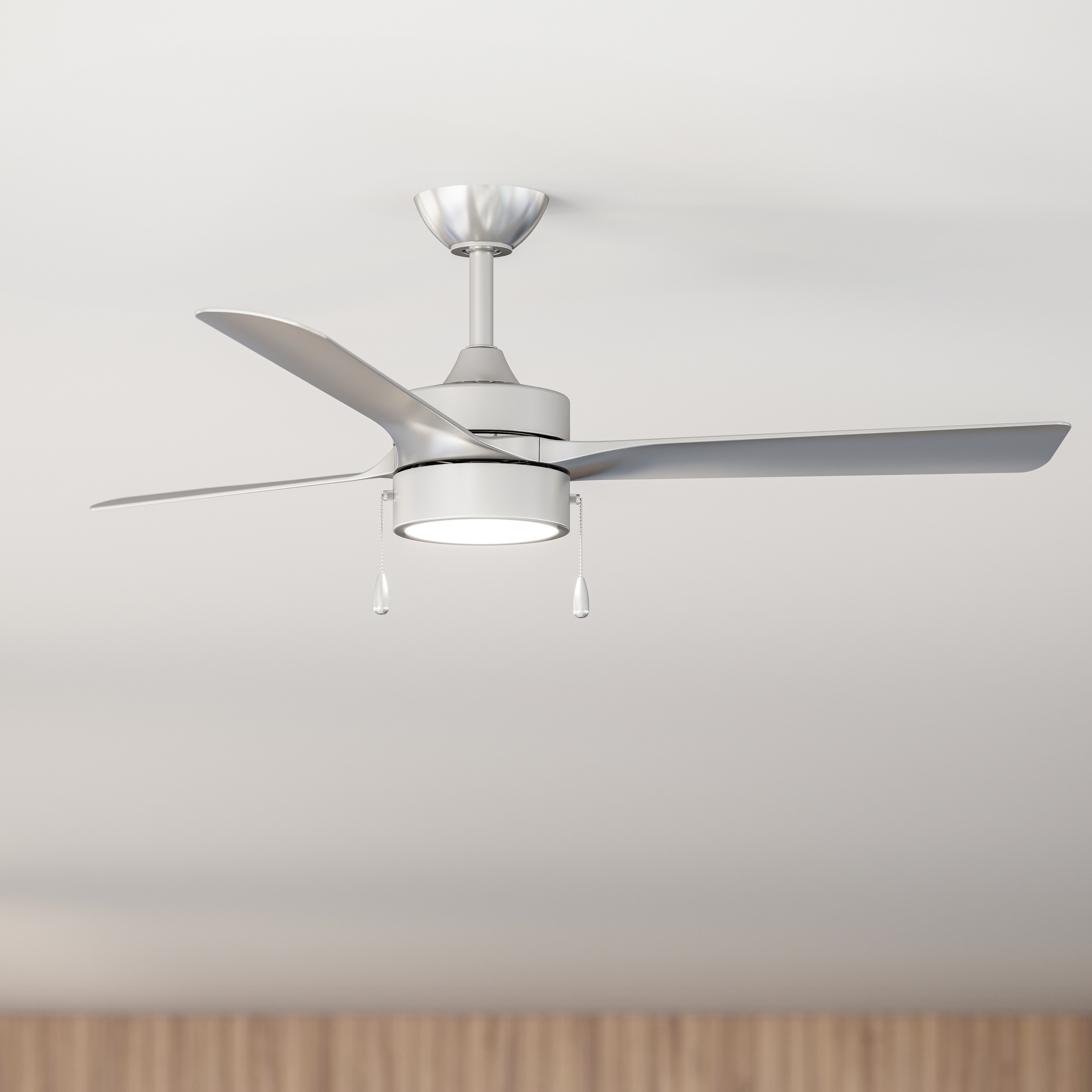 Progress Lighting Axion 3-Blade Modern LED Ceiling Fan with Matte Blades
