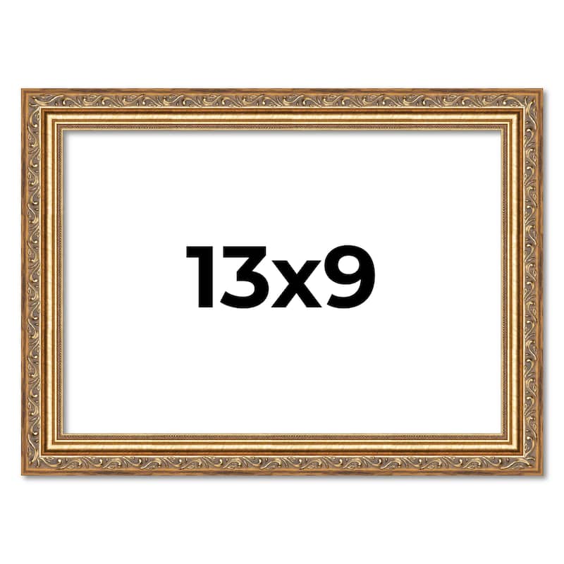 13x9 Frame Red Solid Wood Picture Frame