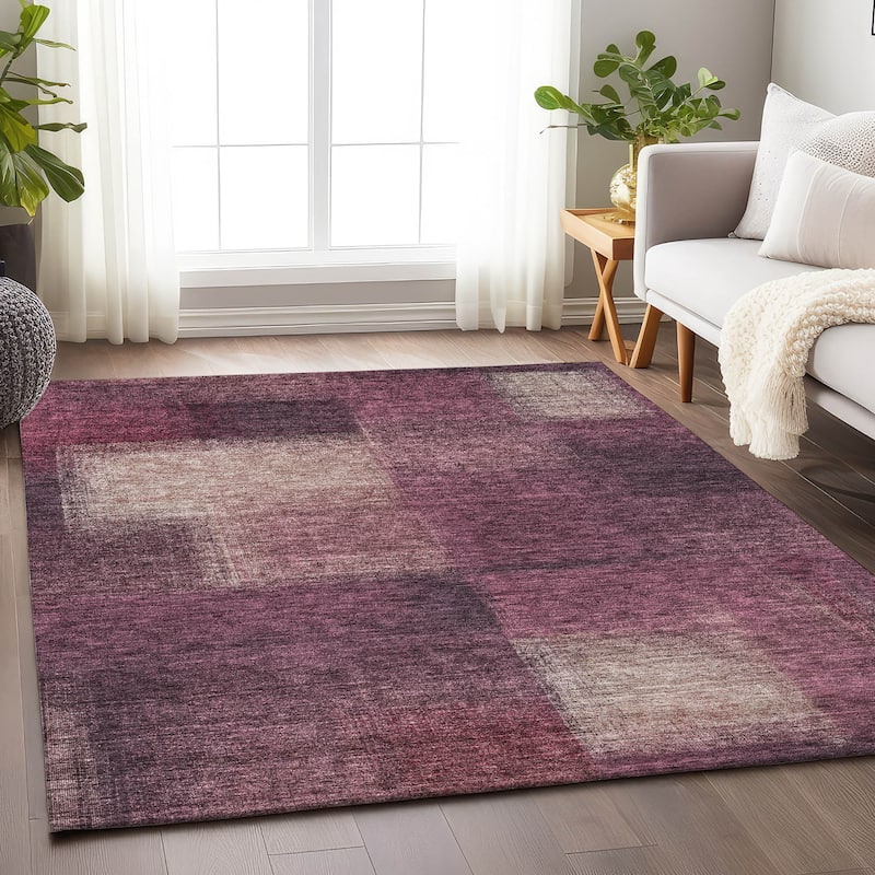 Premium Washable Super Soft Solid Ombre Mayfield Rug - Plum - 2' 6" x 3' 10" - Rectangle