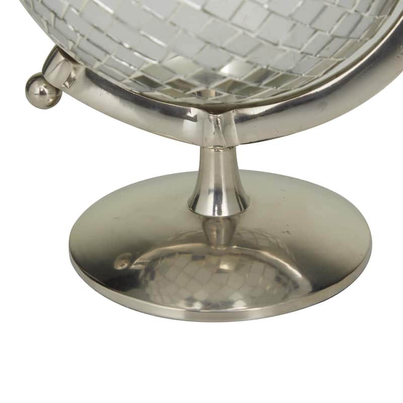 Stainless Steel Metal Disco Ball Style Globe - Silver or Gold - Roche River Decor
