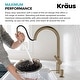preview thumbnail 138 of 149, Kraus 2-Function 1-Handle 1-Hole Pulldown Sprayer Brass Kitchen Faucet