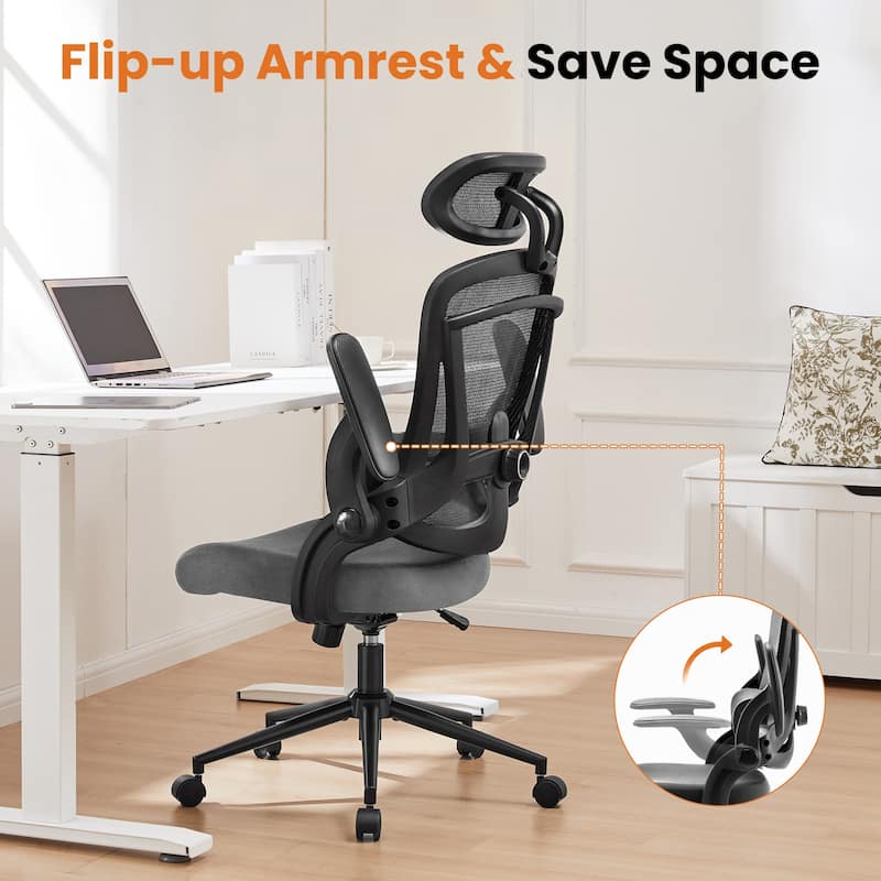Ergonomic Mesh Office Chair,High Back Computer Chair with Wheels