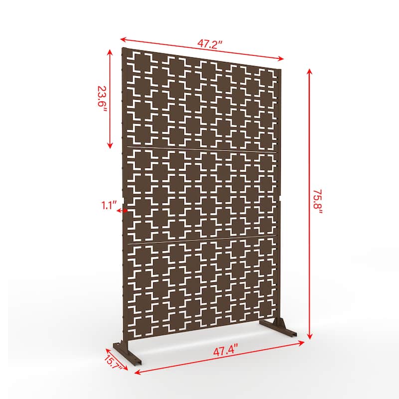 Free Standing Decorative Outdoor Privacy Screen