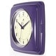 preview thumbnail 23 of 63, Infinity Instruments Retro 9.25-inch Square Wall Clock - 9.25 x 1.875 x 9.5