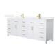 Option White / White Quartz Top / Brushed Gold Hardware