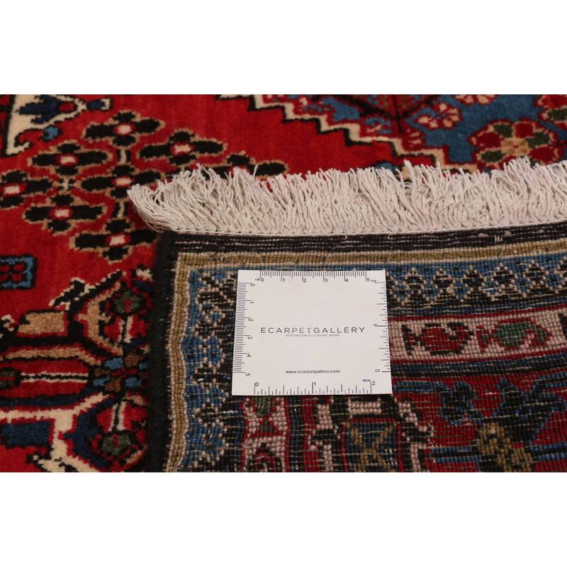 ECARPETGALLERY Hand-knotted Kayseri Vintage Red Wool Rug - 3'7 x 12'0