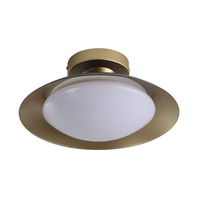 11.8-in W LED Compatible Mid-Century Modern Semi Flush Mount Ceiling Light