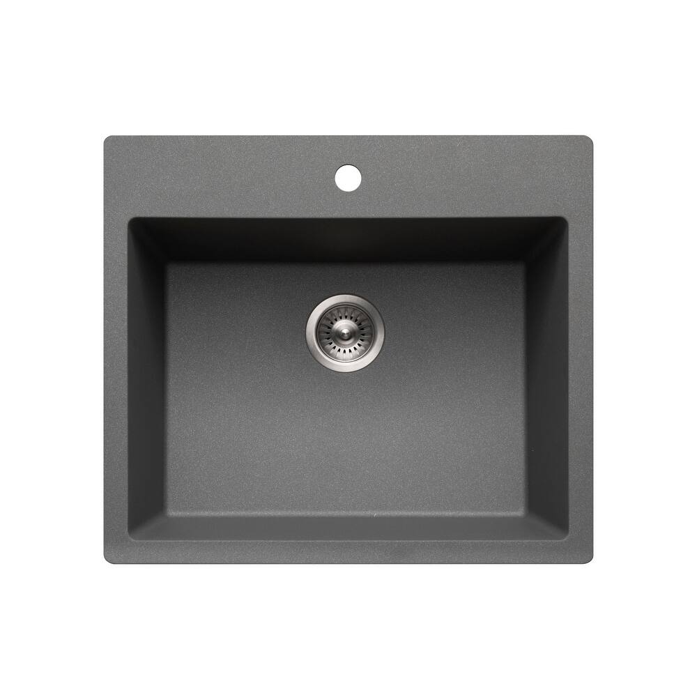 Houzer G-300 Quartztone 25" Drop In Single Basin Granite Composite