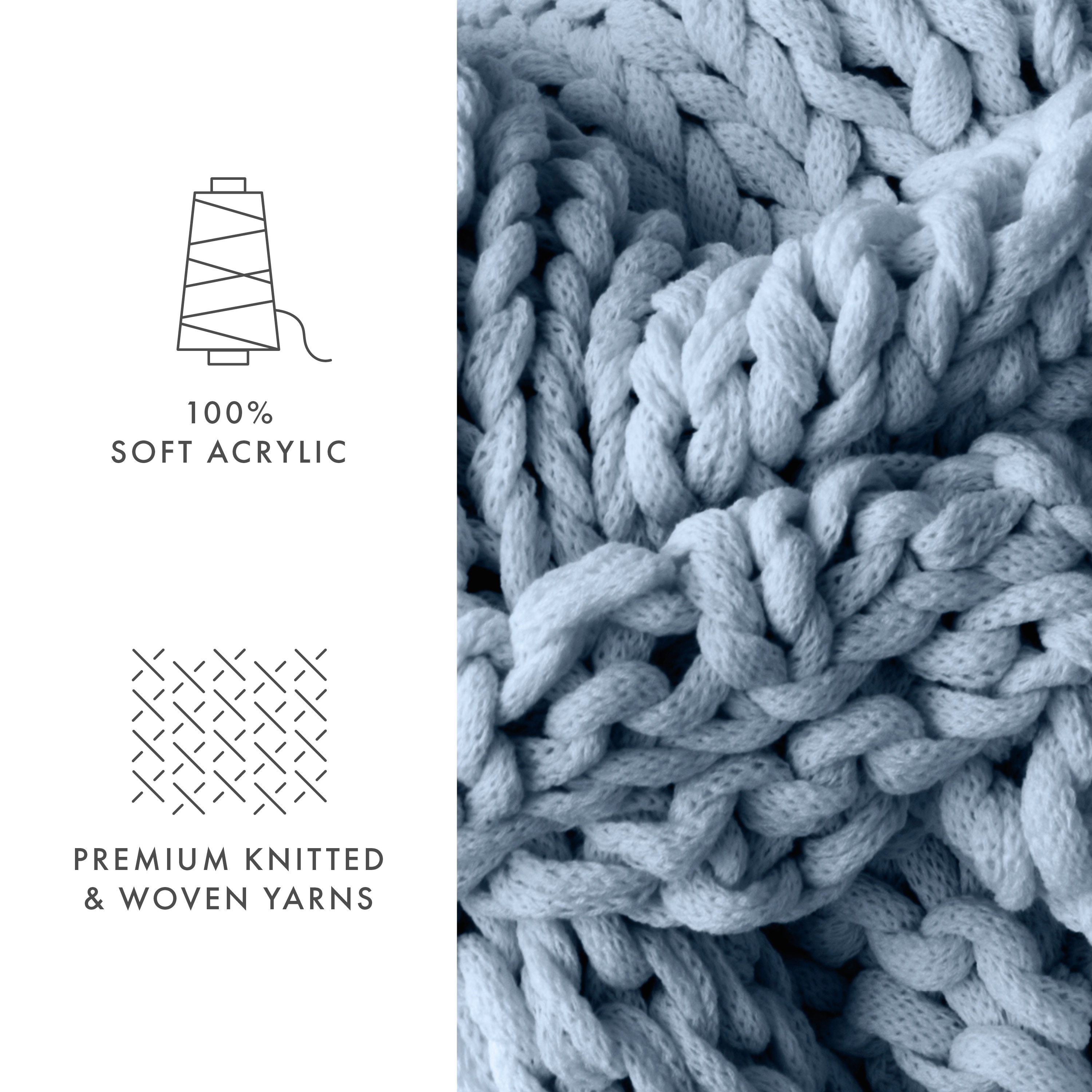 Becky Cameron Handmade Chunky Knit Throw Blanket