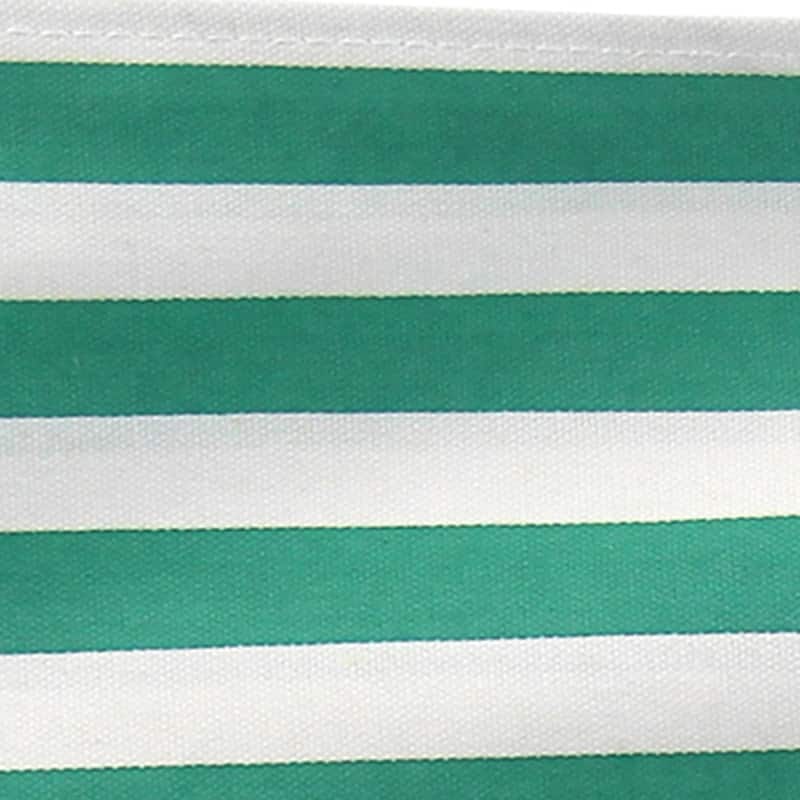 18" Director's Chair White Frame-Teal Cabana - 21.75"W x 17"D x 33.75"H