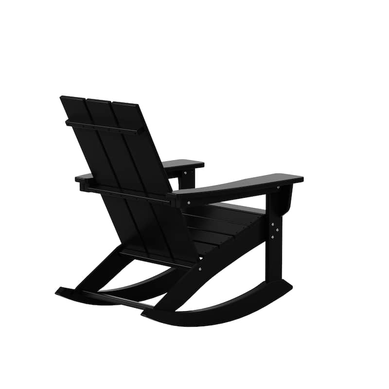 Shoreside 5-Piece Poly All Weather Rocking Chair Conversation Set