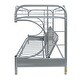 preview thumbnail 12 of 18, Lunar Twin/Full Bunk Bed with 2 Side Ladders