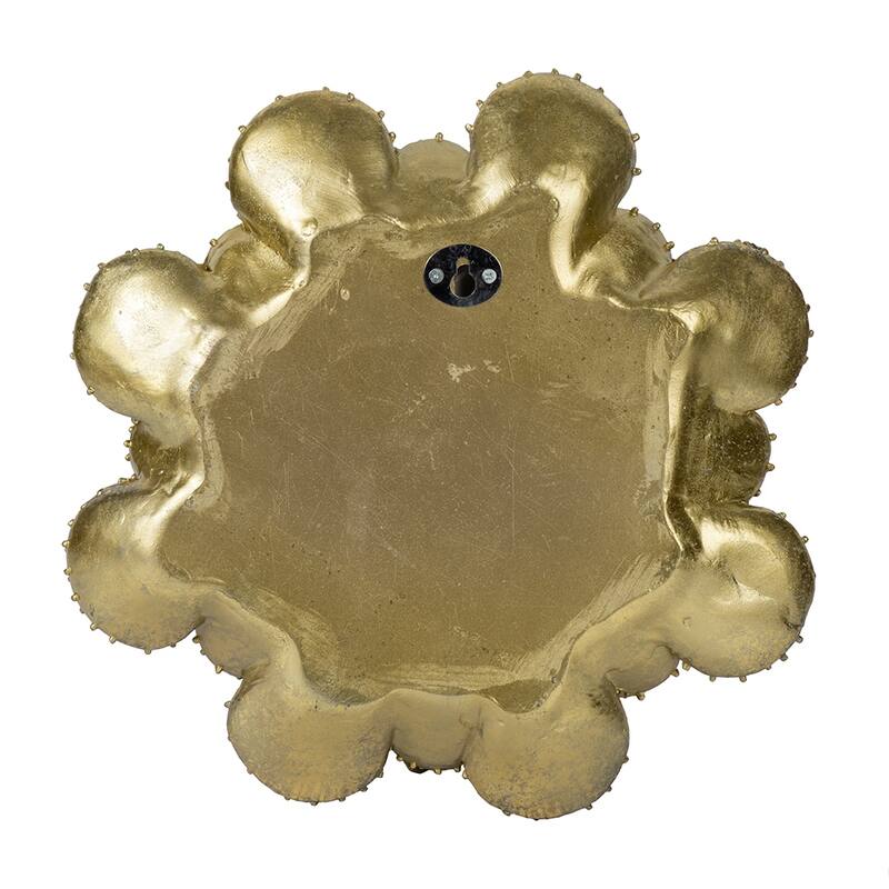 Modern Wall Decor Succulent Wall Plaque with Shiny Gold Finish, Suitable for Any Home and Office Space