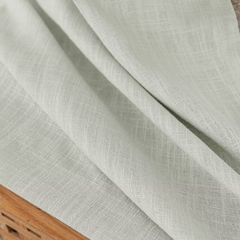 Linen Texture Light Filtering Grommet Panel Pair