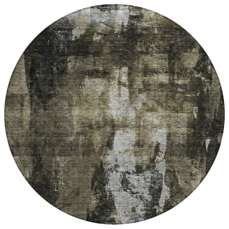 HomeRoots Abstract Transitional Rectangle Outdoor Rug