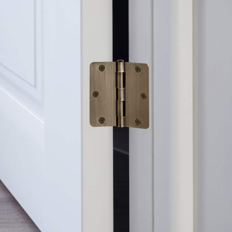 Design House 188383 3-1/2" x 3-1/2" Butt 1/4" Radius Corner Surface