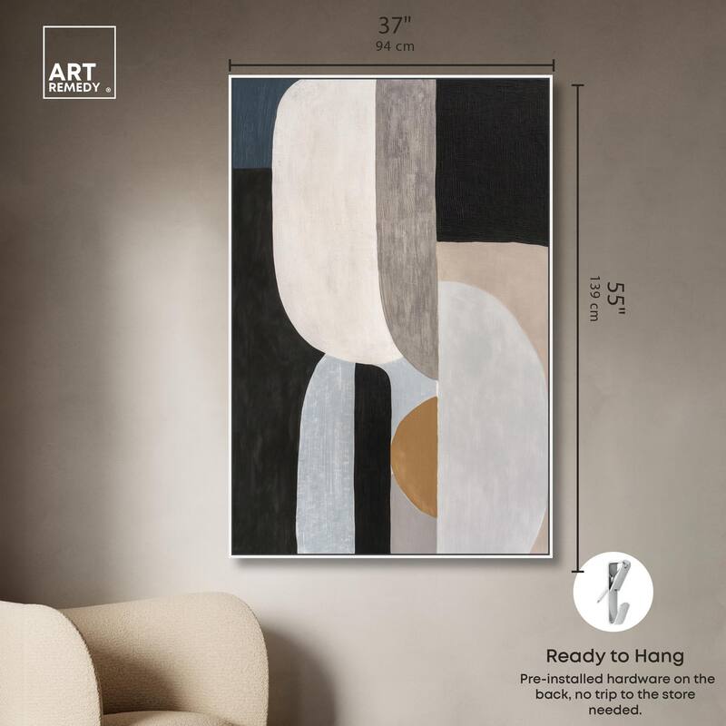 Interlocking Segments II Canvas by Art Remedy