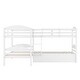 preview thumbnail 7 of 12, Functional and Aesthetic Design Twin L-Shaped Bunk bed with Trundle, Elegant Design Twin L-Shaped Bunk bed with Trundle
