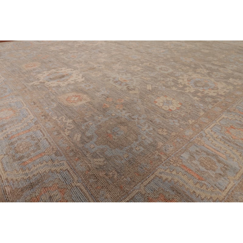 Vegetable Dye Oushak Oriental Area Rug Handmade Wool Carpet - 8'3" x 9'11"