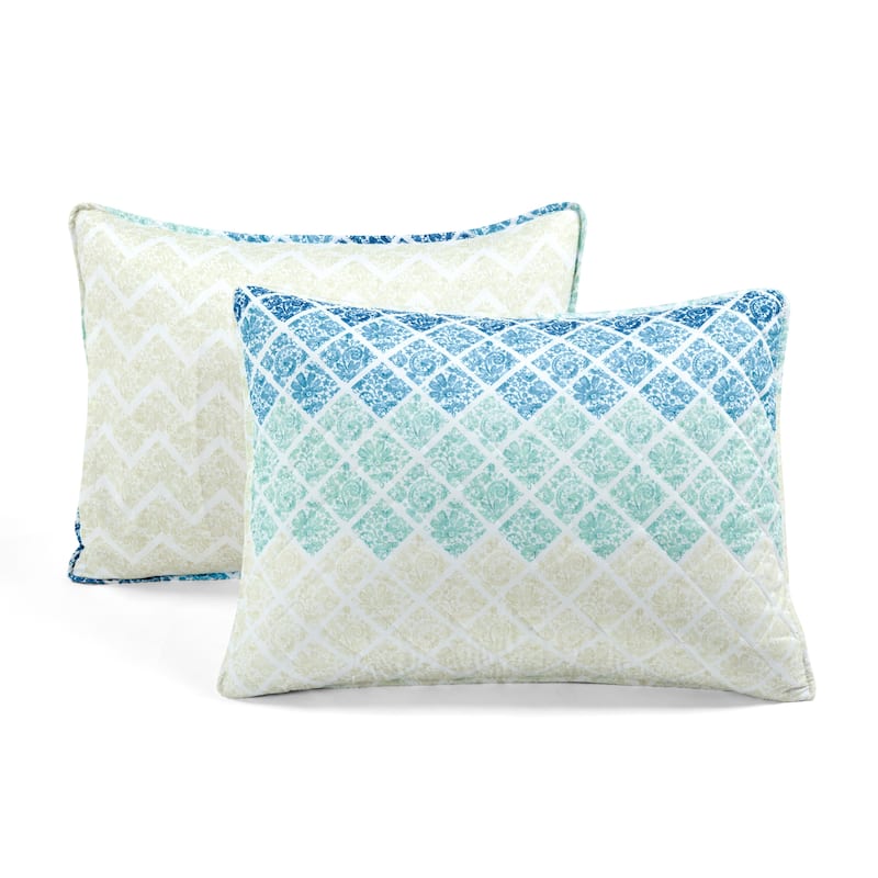 Lush Decor Medallion Ombre Reversible Oversized 3 Piece Quilt
