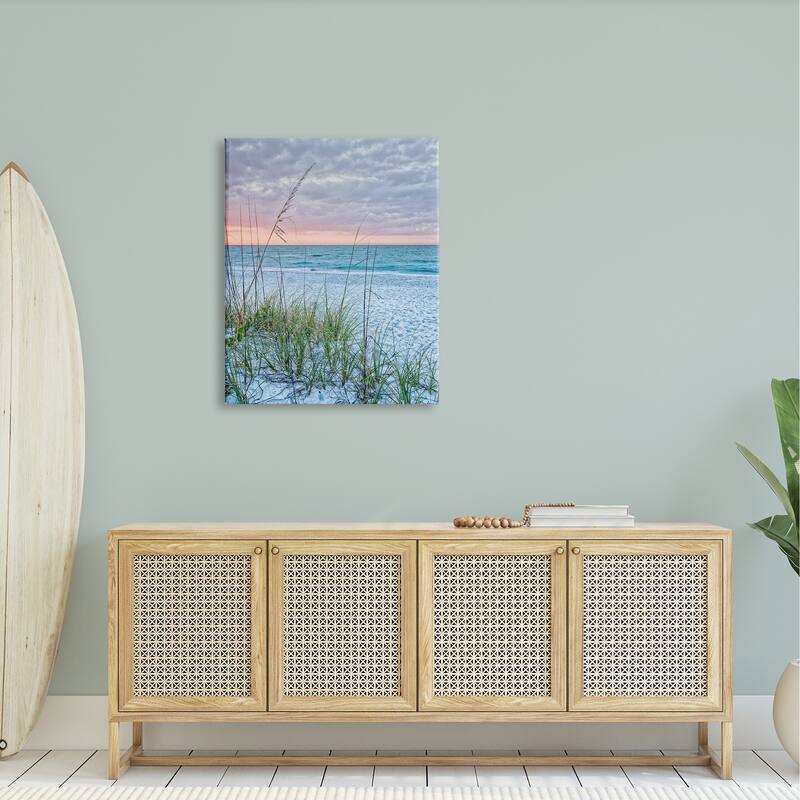 Stupell Coastal Sea Grass Sprigs Beach Shore Stretched Canvas Wall Art, Design by Mary Lou Photography