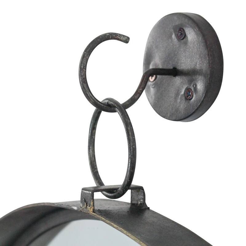 Bescott Suspended Round Wall Mirror - 28"H x 24"W x 2"D