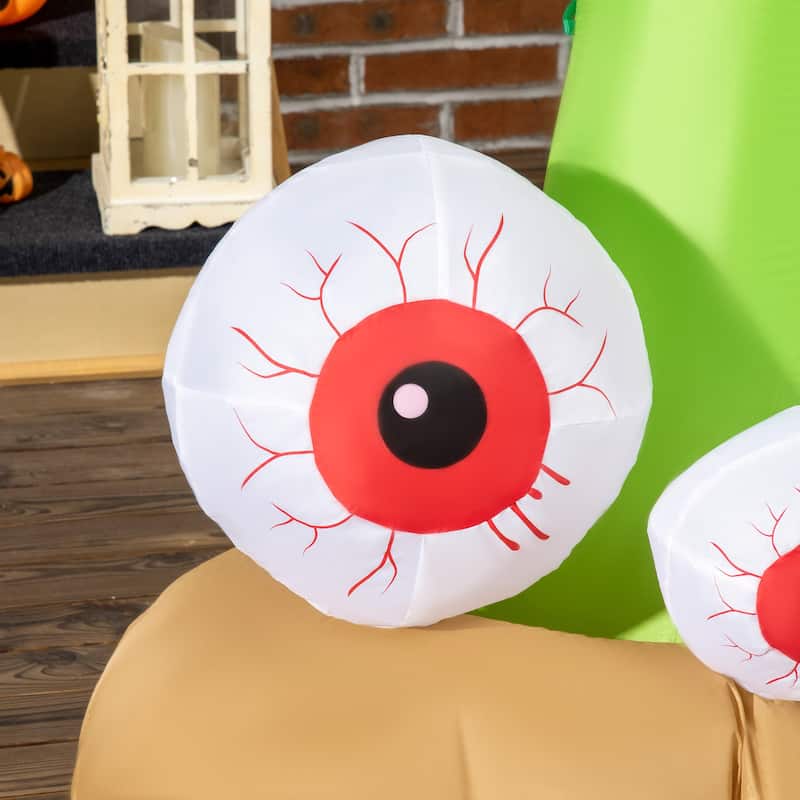 Outsunny 4' Hand Clutching Eyeball Halloween Decoration
