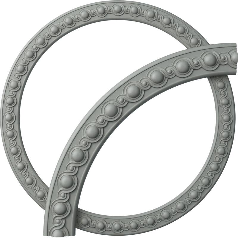 35 1/2"OD x 29 1/2"ID x 3"W x 1"P Hillsborough Ceiling Ring - Single - 1/4 of Complete Circle