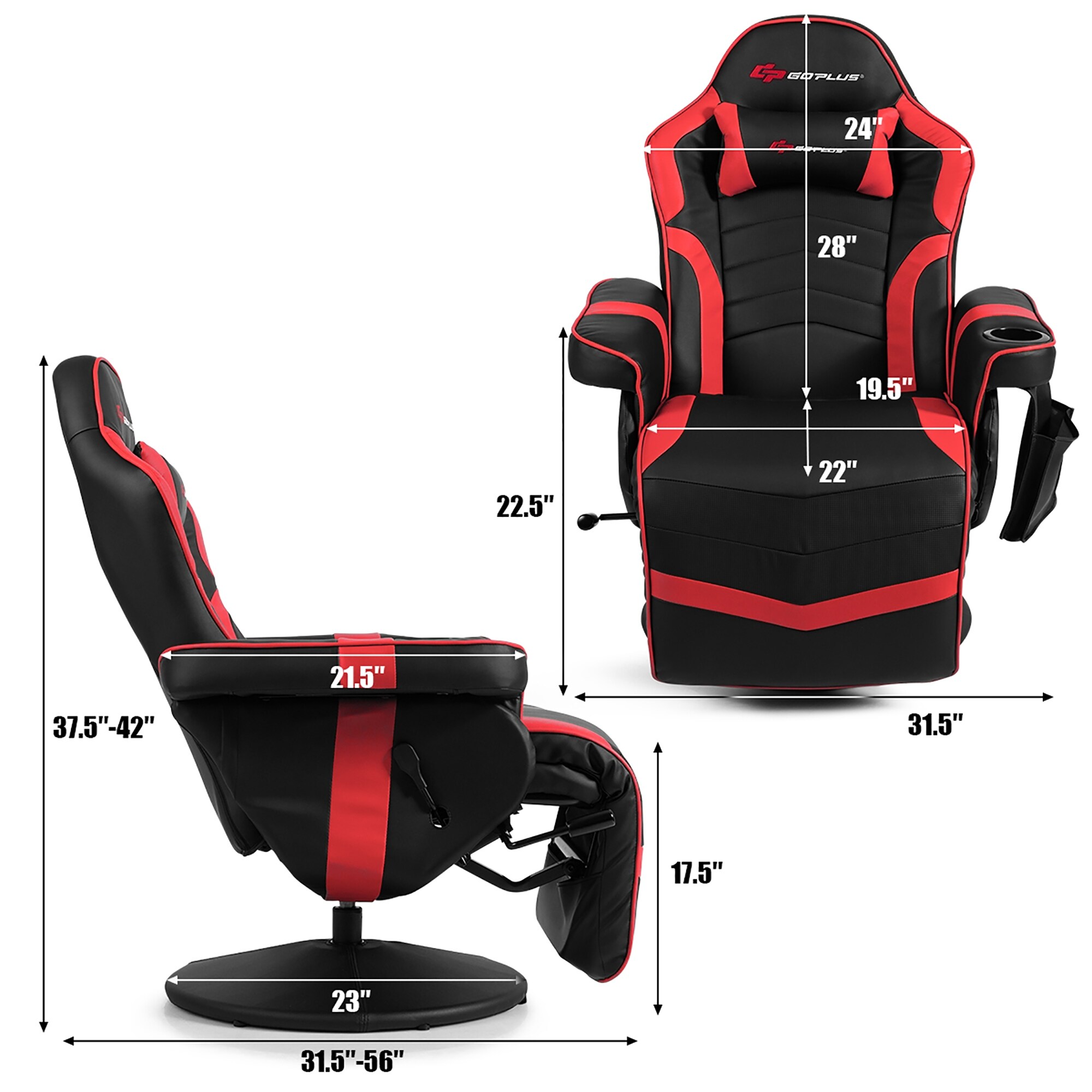 Dropship Reclining Swivel Massage Gaming Chair With Lumbar Support to Sell  Online at a Lower Price
