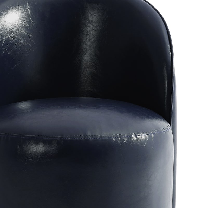 Modern Armless 360-Degree Swivel Dining Chair Barrel Chair