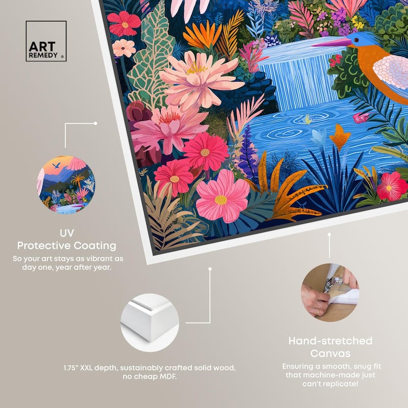 Waterfall Haven Canvas by Art Remedy