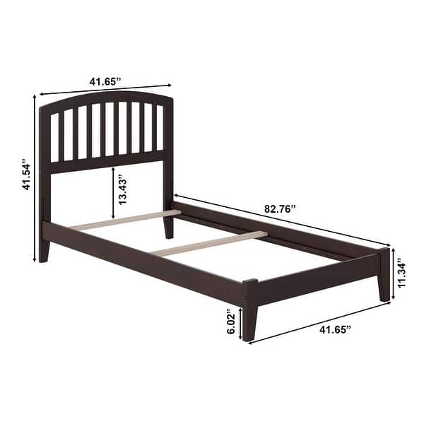 Richmond Twin XL Foundation Bed in Espresso