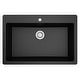 preview thumbnail 28 of 57, Karran QT-812 Top Mount 33 in. Large Single Bowl Quartz Kitchen Sink Kit