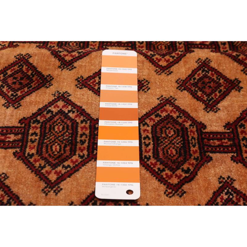 Teimani Orange, Red Rug 3'10" x 5'7" - 3'10 x 5'7