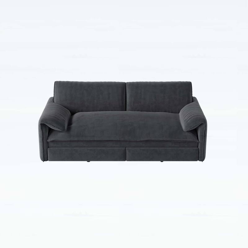 3-in-1 Convertible Sleeper with Side Storage,Multi-Functional Loveseat for Various Spaces