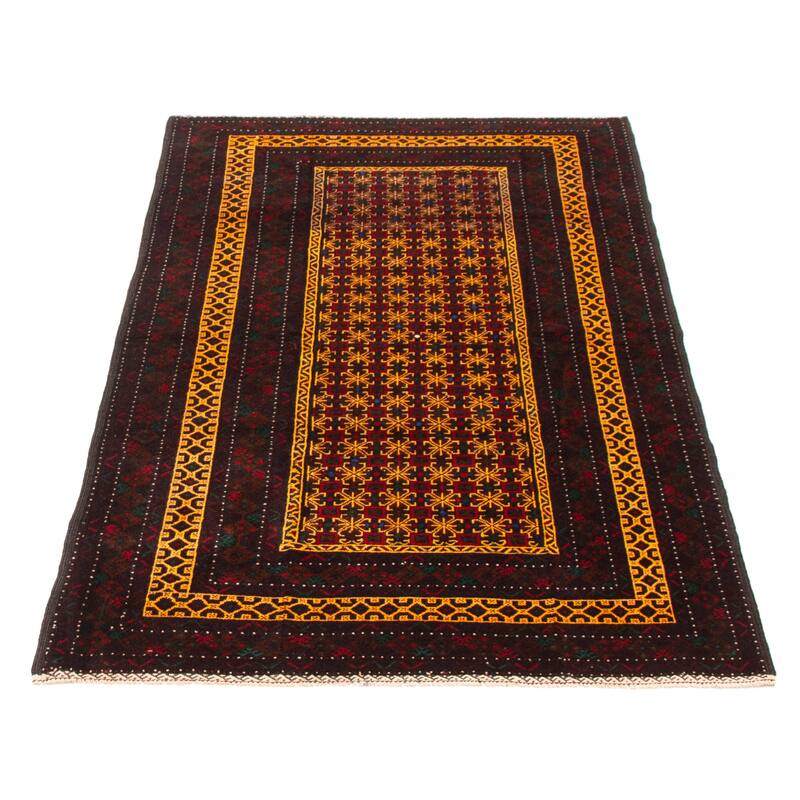 Teimani Red Rug 3'11" x 6'6" - 3'11 x 6'6