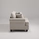 preview thumbnail 7 of 11, Morden Fort Chenille Fabric Loveseat with Rolled Arm and Nailhead Trim