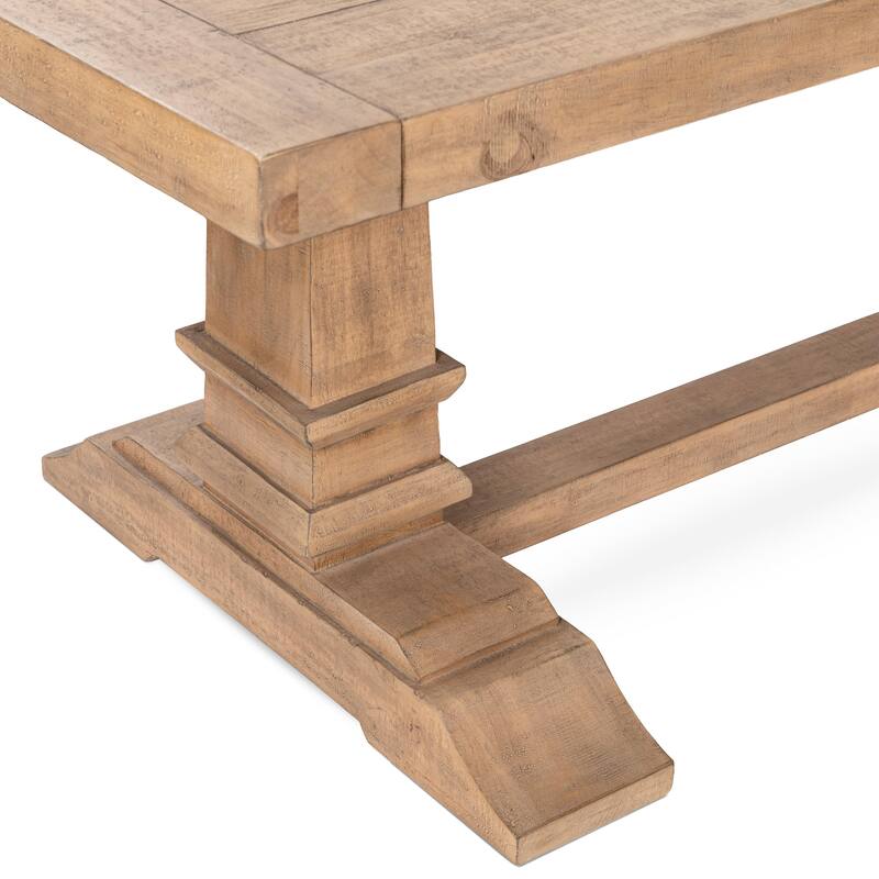 Allegra 94" Reclaimed Pine Wood Dining Table in Natural