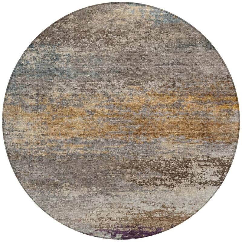 HomeRoots Abstract Transitional Rectangle Outdoor Rug
