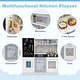preview thumbnail 6 of 8, White Toddler Pretend Play Kitchen Set with 1 Open Shelf and Ice Maker - 32" x 9.5" x 31.5"