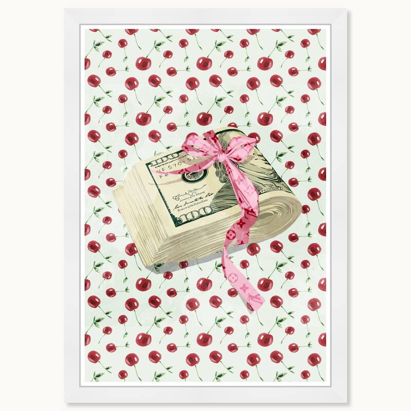 Wynwood Studio Prints Success Tasteful Gift Stack Red Wall Art