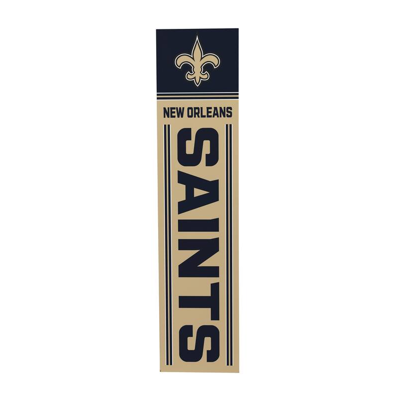 47" Double Sided Seasonal Porch Leaner, New Orleans Saints - 47" x 11.25"