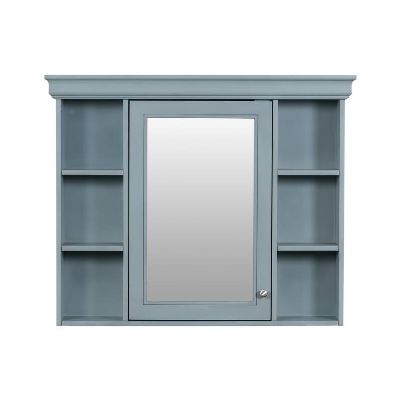 Wall Mounted Mirror Cabinets Medicine Cabinet Blue Hidden Cabinets
