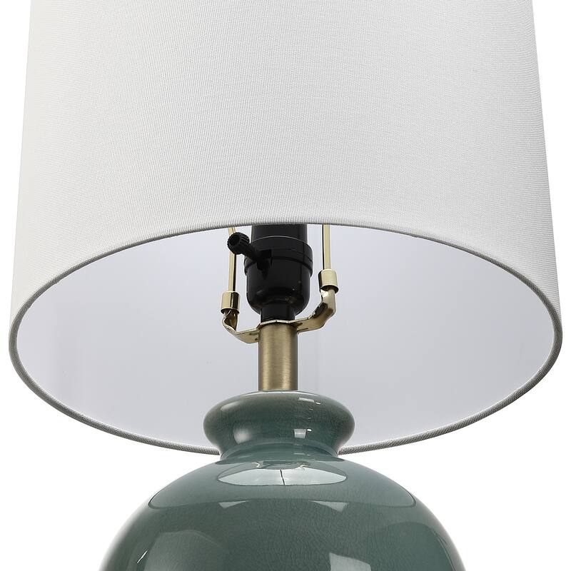 Ceramic Table Lamp with White Shade
