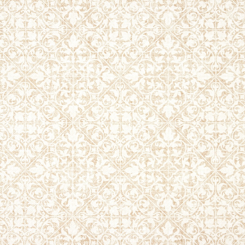 TOWN & COUNTRY BASICS Vintage Medallion Anti Fatigue Kitchen Mat Non-Slip Backing - 1' 6" x 4' 7" - Beige - Runner