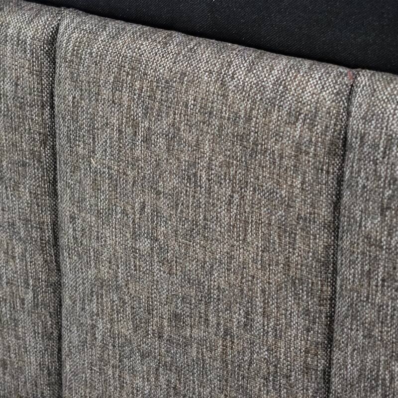 Furniture of America Orelo Modern Dark Brown Panel Bed with Reading Lights