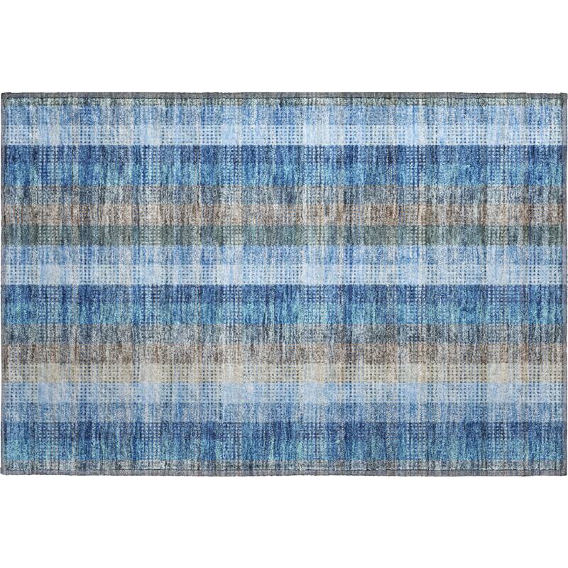 Premium Washable Super Soft Modern Plaid Mayfield Rug