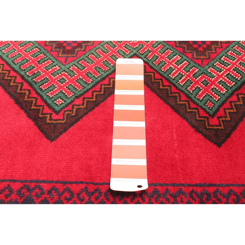 ECARPETGALLERY Hand-knotted Teimani Red Wool Rug - 2'10 x 4'8