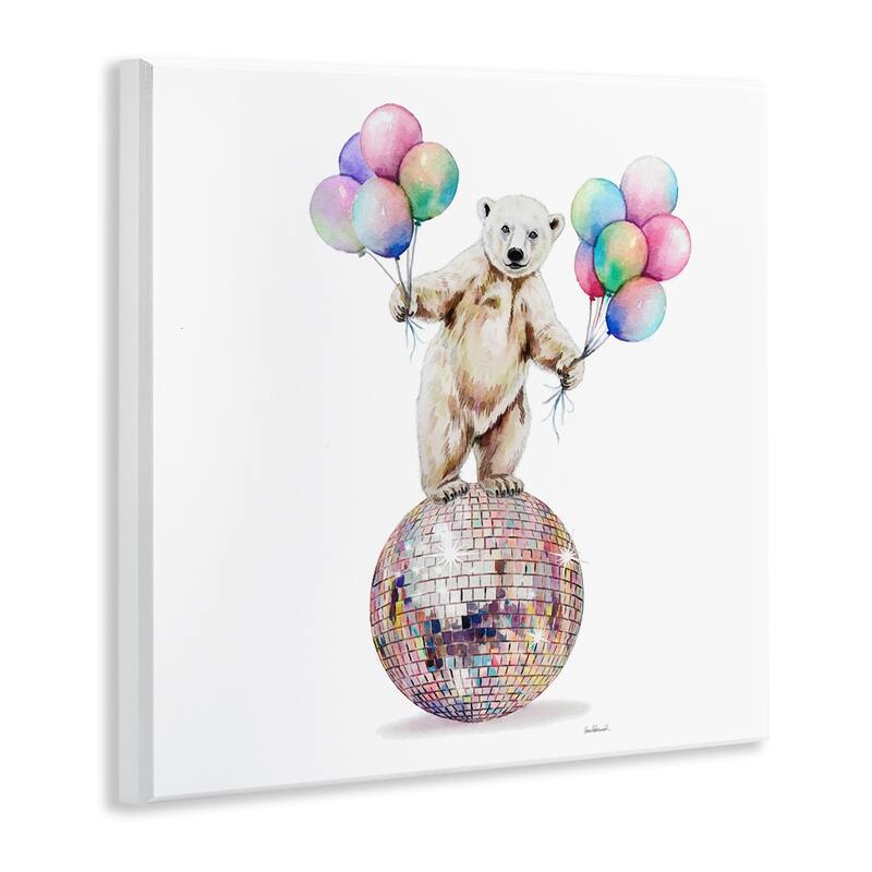 Stupell Polar Bear & Balloons Wall Plaque Art Design By Amanda Greenwood