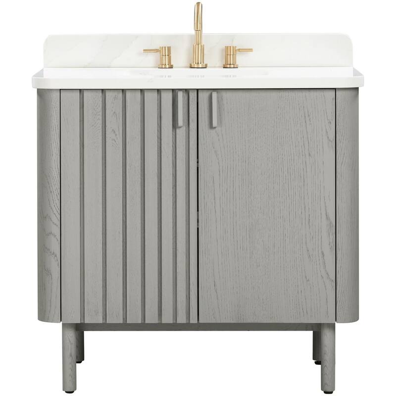 Avanity BLAKELY-VS37 Blakely 36" Free Standing Single Basin Vanity Set - Gray Oak